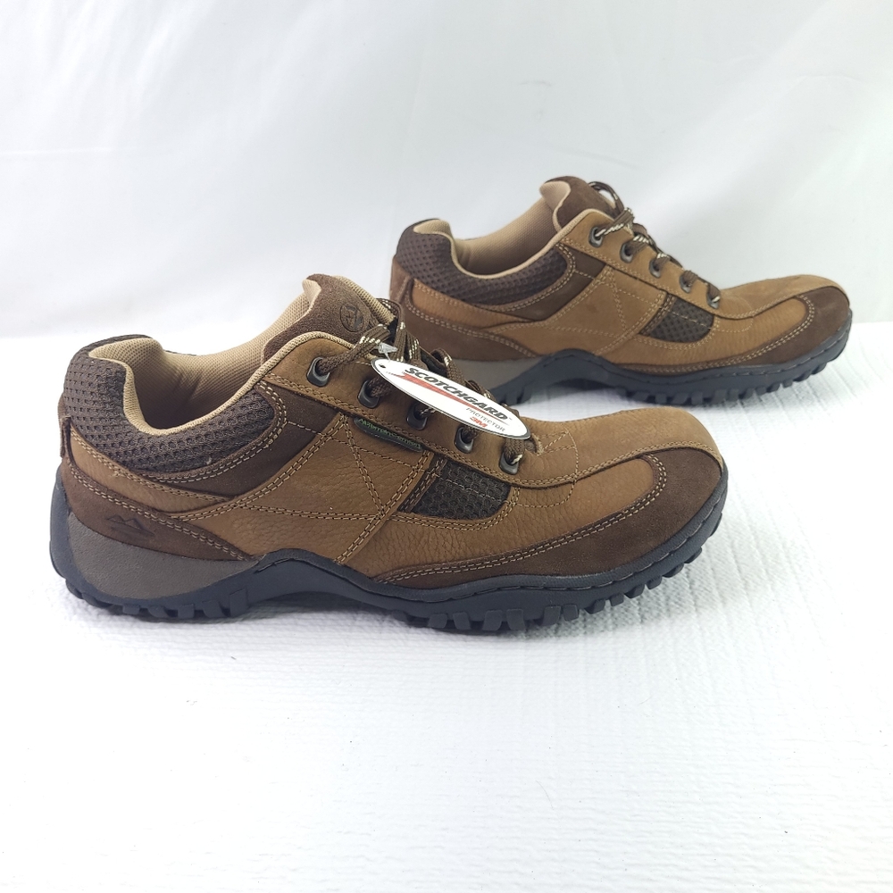 Nun Bush Sneakers Size 9.5 All Terrain Lace Up Brown Leather Shoes 84225 Mens